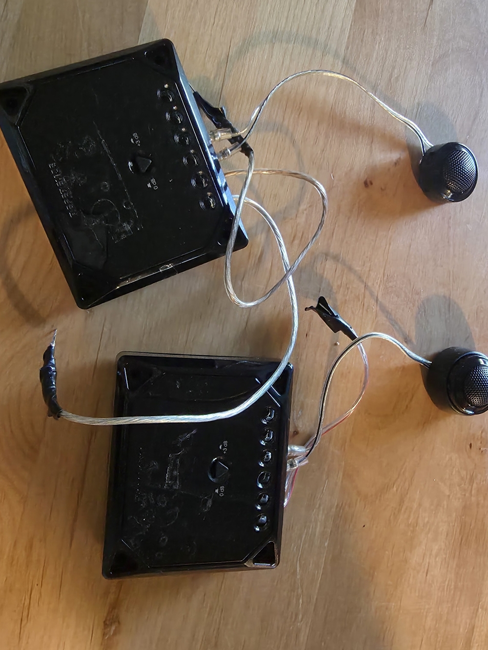 Sonoma Black Car Audio Tweeter Crossovers with Wiring